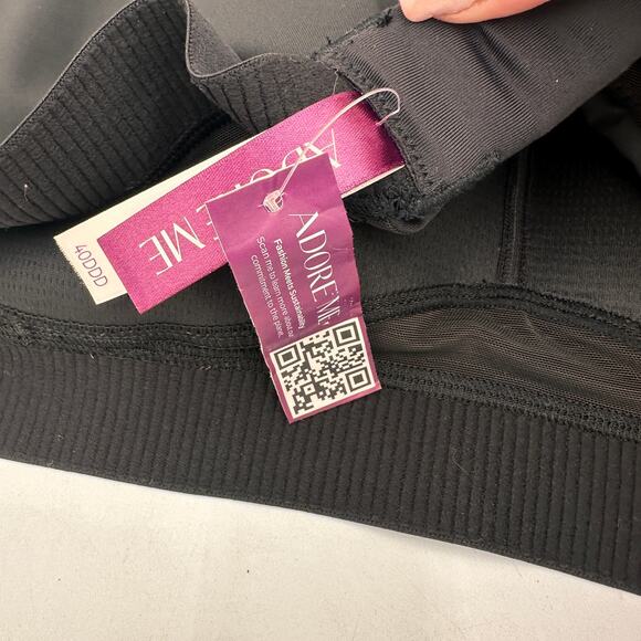 Adore Me Brylee High Support Black Sports Bra Size 40DDD New - Picture 4 of 6